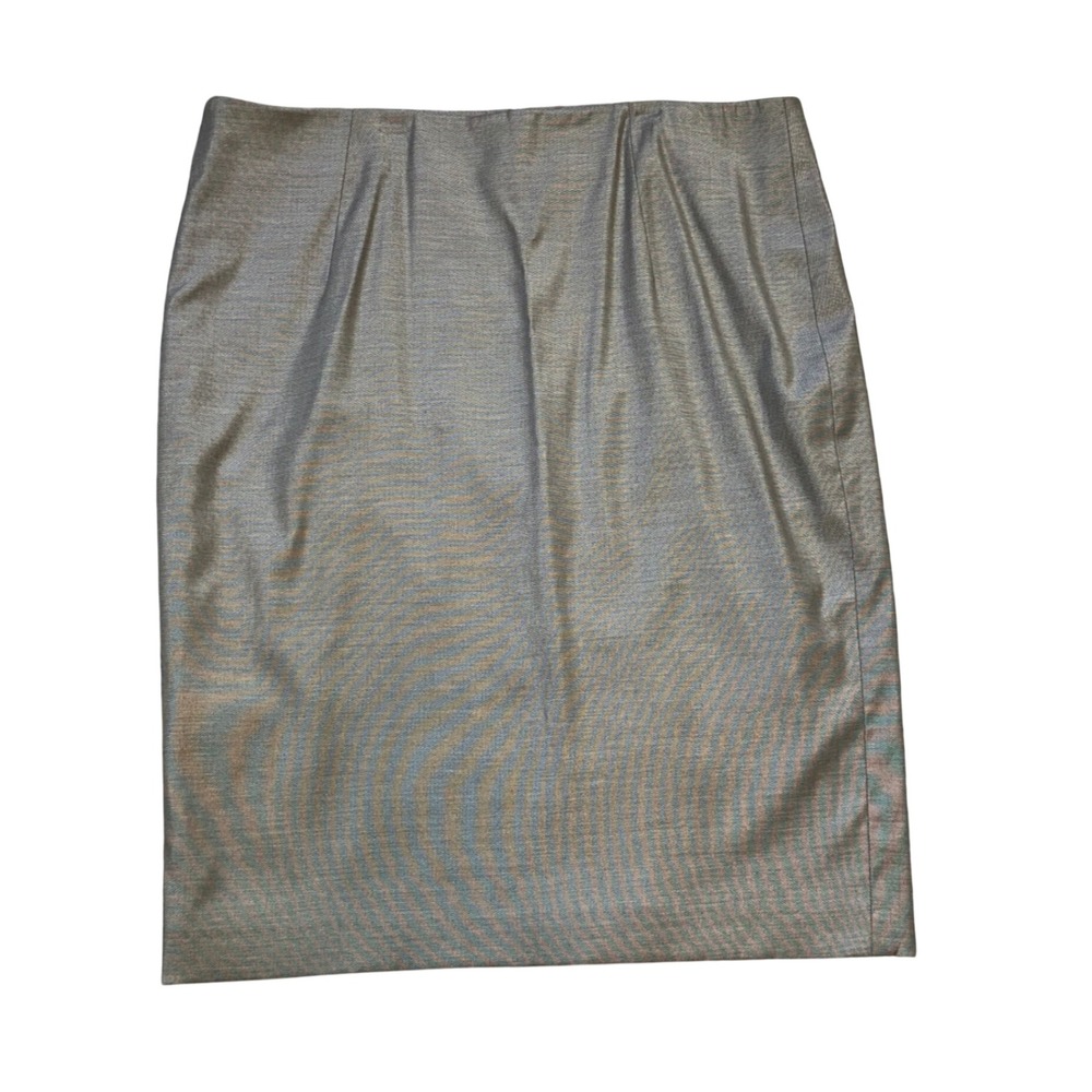BOSS Hugo Boss Vilina Pencil Skirt 12 Beige Metallic Career Wear